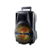 Lauson Llx35 Negro Altavoz Inalámbrico Portátil 28w Bluetooth Karaoke Fm Luces Usb Sd