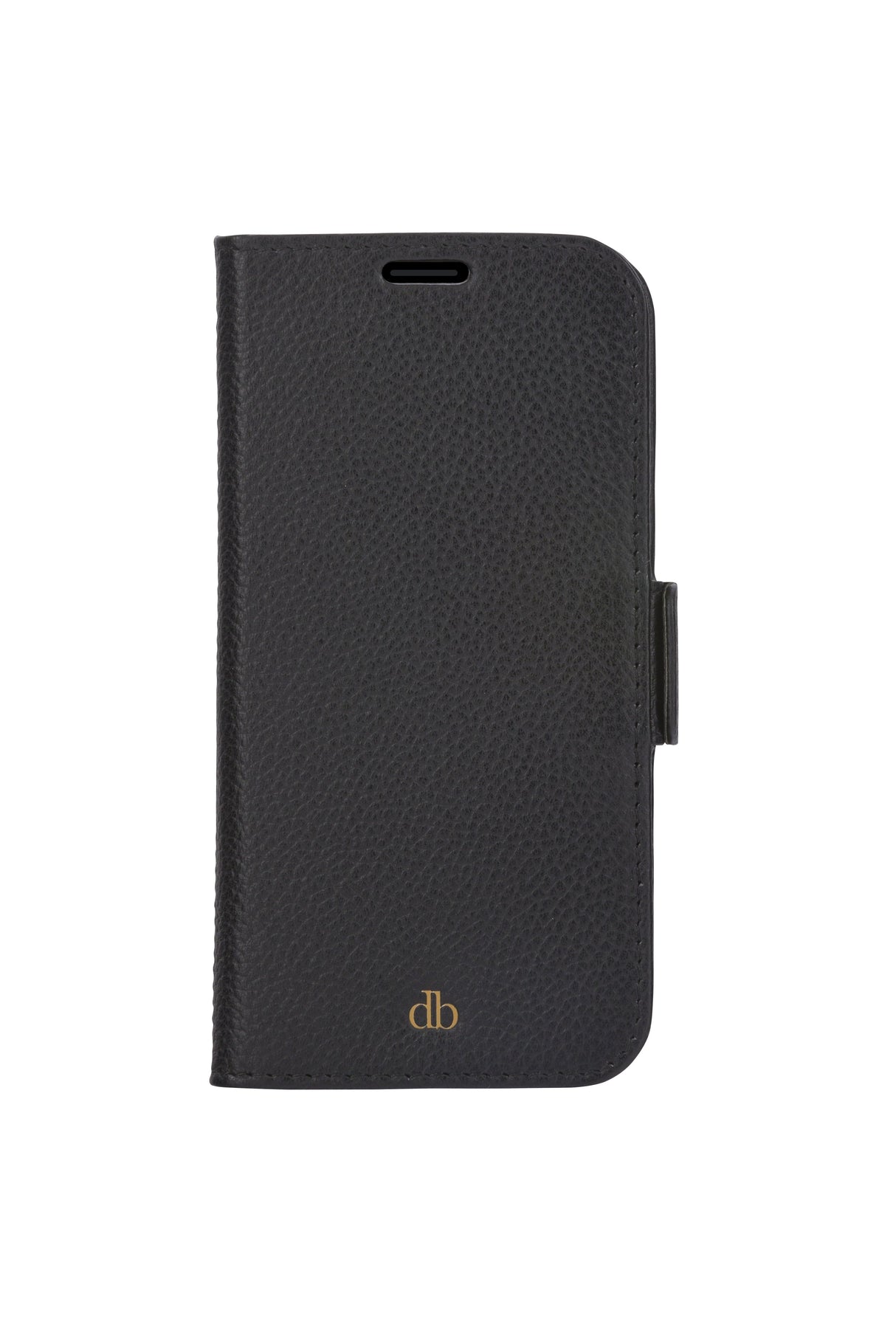 Dbramante1928 New York Funda Con Tapa Para Teléfono Móvil 2 En 1 Cuero Pebble De Grano Completo Negro Noche Para Apple Iphone 11 Xr