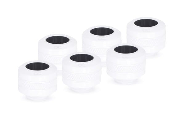 Alphacool Ice Congestion 13mm Rardtube Fitting G1/4, Pack De 6 - Blanco