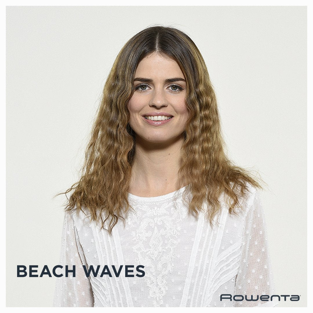 Plancha Rowenta Waves Addict Cf4710f0  Con Múltiples Accesorios Caliente Negro, Oro