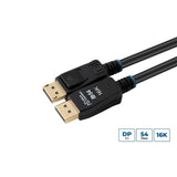 Cable 16k Displayport 2.1 54gbps  3m, Black