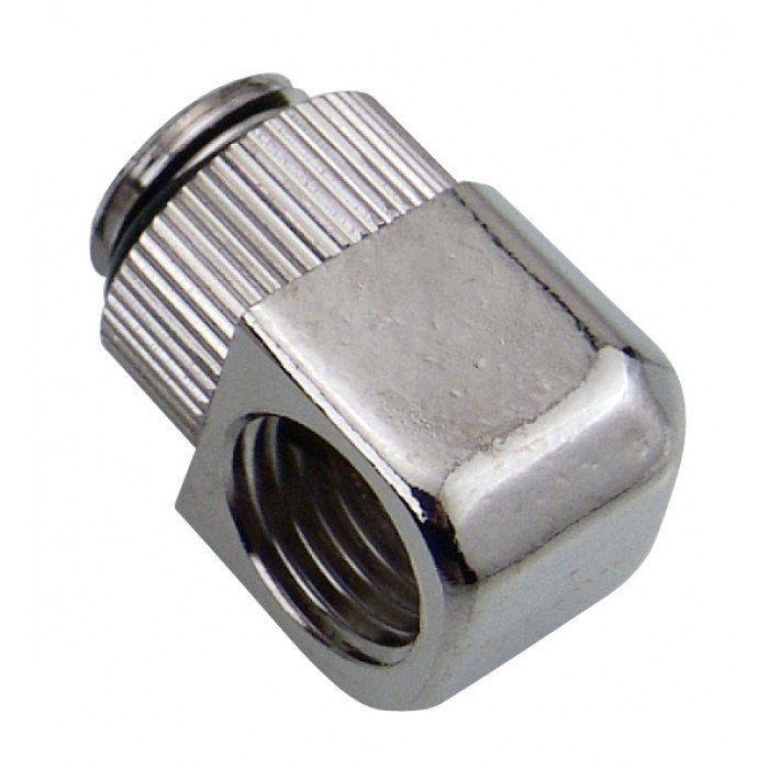 K Koolance G1 4 Ag A G1 4 Ig Adapter, 90°, Swivel - Vernickelt