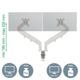 Leitz Ergo Dual Monitor Arm Gris, 1120x110x600