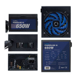 EAN 8436556143014 - CoolBox Powerline III 650 unidad de fuente de alimentación 650 W 20+4 pin ATX ATX Negro imagen 3