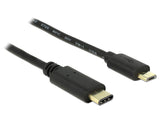 Delock Cable Usb Type-C  2.0 -> Usb 2.0 Type Micro-B M/M 2m Negro