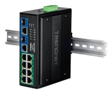 Trendnet 10-Port Indumrial Gigabit 400w Poe++ Din-Rail Swit