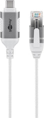 EAN 4040849743870 - Goobay 74387 cambiador de género para cable USB 3.1 type A RJ45 Blanco imagen 1