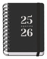 Dohe Grammar Agenda Escolar Espiral A6 - Dia Pagina - Papel 80g/M2 - Cubierta De Polipropileno - Cierre De Goma