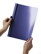 Durable Duraclip 30 Carpeta De Plastico Con Clip De Acero - Tamaño A4 - Capacidad Hasta 30 Hojas - Parte Posterior