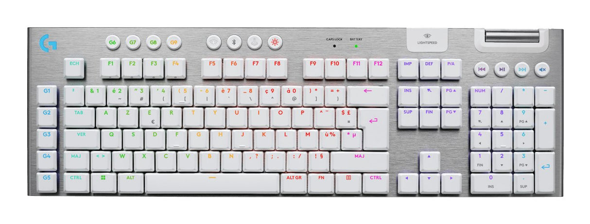 Logitech G915 X Lightspeed Wireless Gaming Keyboard Blanco (Fr)