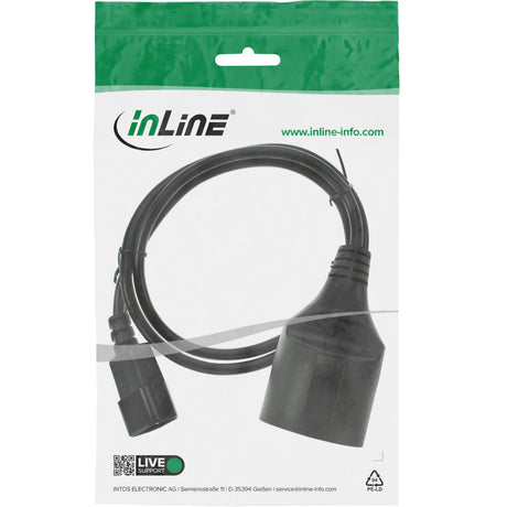 EAN 4043718281572 - InLine 16659M cable de transmisión Negro 3 m C14 acoplador Enchufe tipo F imagen 2