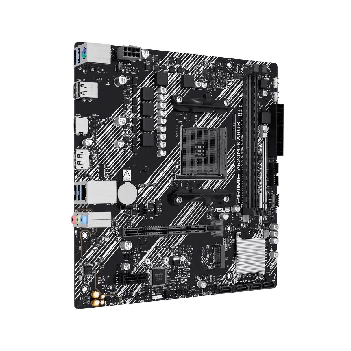 Placa Base Asus Prime A520m-K Argb Amd,Am4,Ddr4,Matx