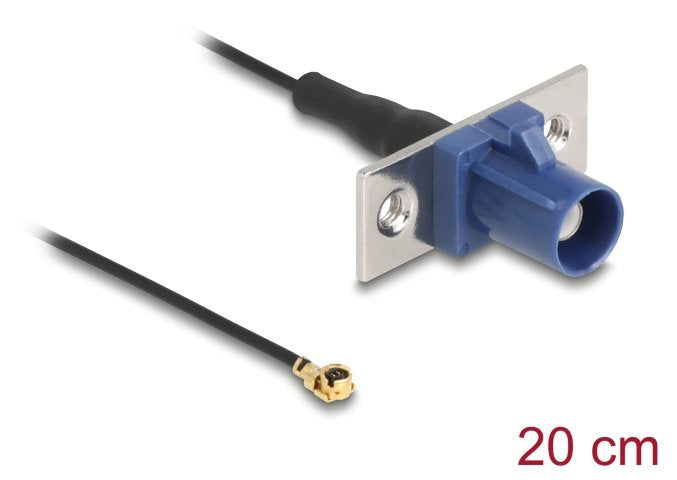 EAN 4043619907311 - DeLOCK 90731 cable coaxial 1.13 0,2 m FAKRA C I-PEX MHF1 Negro, Azul imagen 2