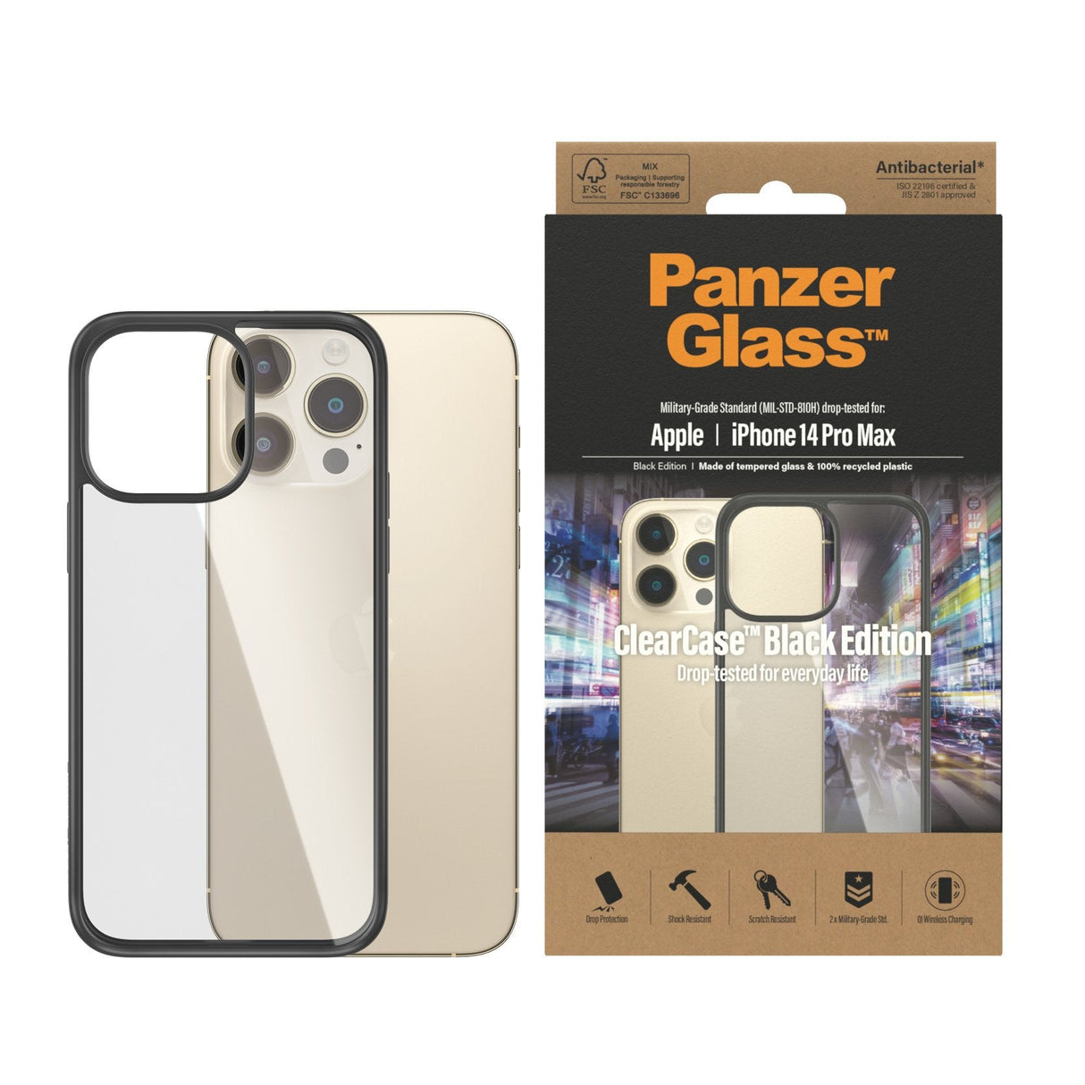 Apple Funda  Iphone 14 Pro Max. Warranty: 2ym Panzerglass Clearcase,