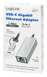 Adapter Usb-C Do Gigabit Ethernet + Usb