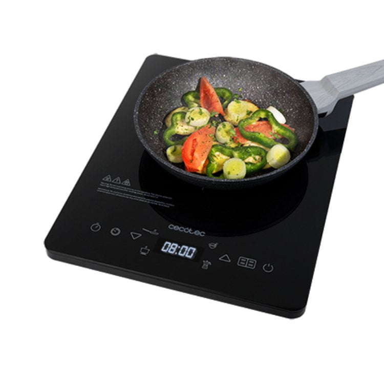 Cecotec Full Crystal Onyx Placa De Inducción Portátil 2000w Negra