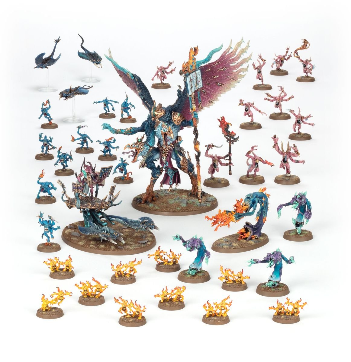 Warhammer Aos - Battleforce Disciples Of Tzeentch : Cavalcade Du Feu Maudit