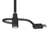 Rugged Usb Multi Charging Cablecabl Usb To Lightning/Micro-Usb/Type-