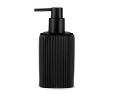 Dispensador Resina Negro Mate Ø7x16cm Andrea House