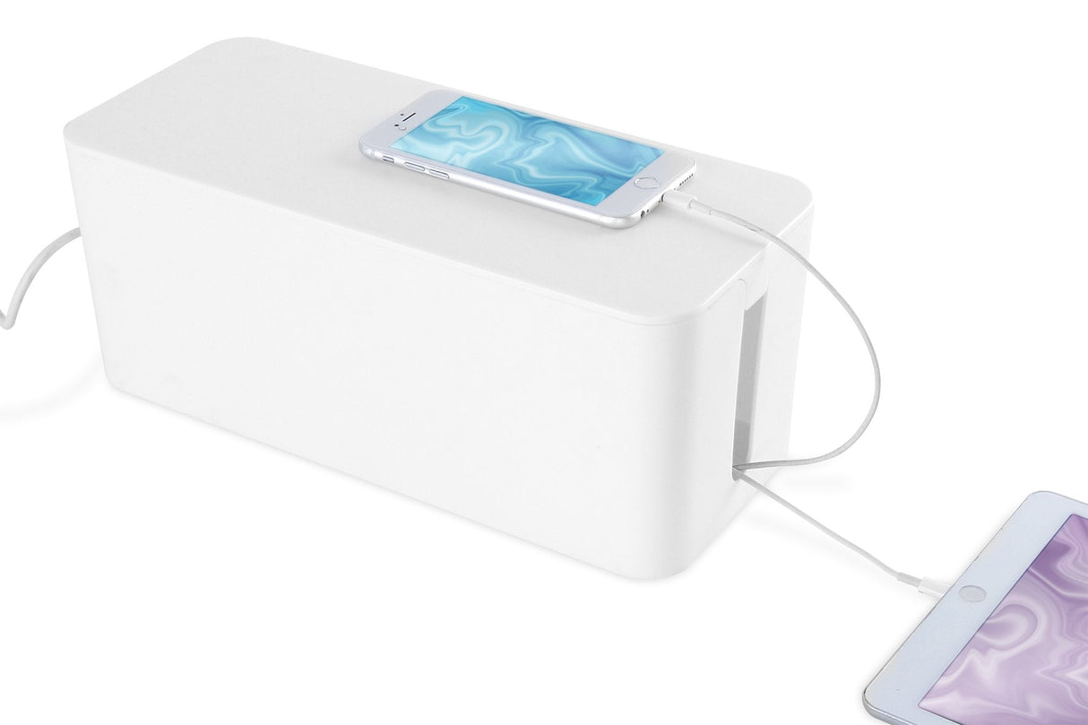Caja Organizadora De Cables Digitus, Blanca, Juego De 3 (S,M,L)