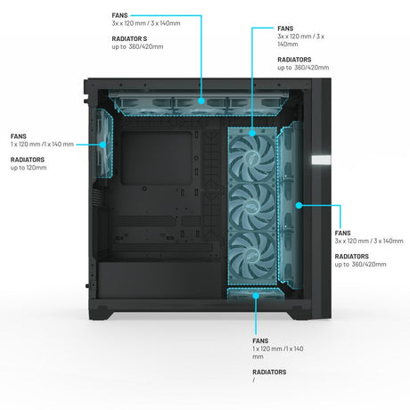 EAN 5298003820991 - Valkyrie VK02 Lite Black Midi Tower Negro imagen 6