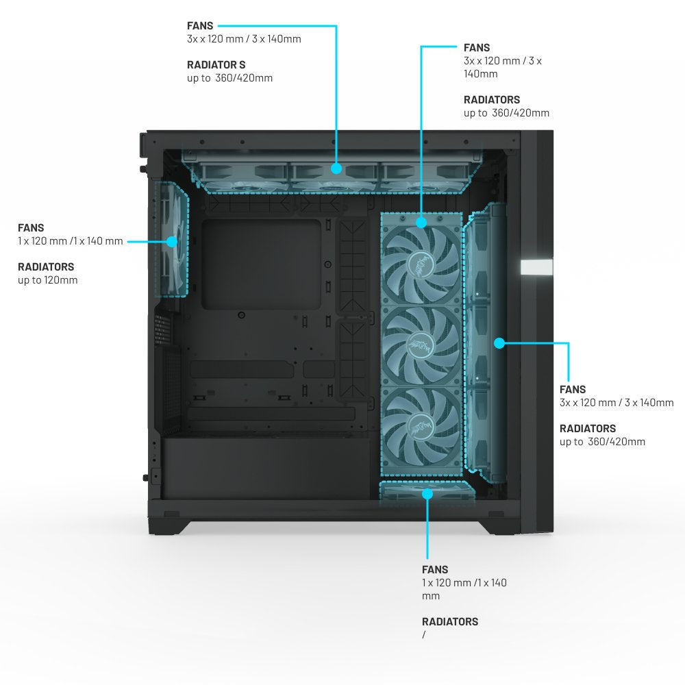EAN 5298003821004 - Valkyrie VK02 LCD Black Midi Tower Negro imagen 9
