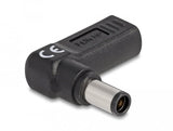 Delock Adapter Für Notebook Ladecable Usb Type-C Buchse Zu Hp 7,4 X 5,0 Mm Stecker 90° Gewinkelt