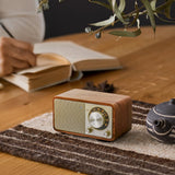 Sangean Wr-7 Plus Nogal Vintage Radio Con Mueble De Madera Fm Bluetooth Aux