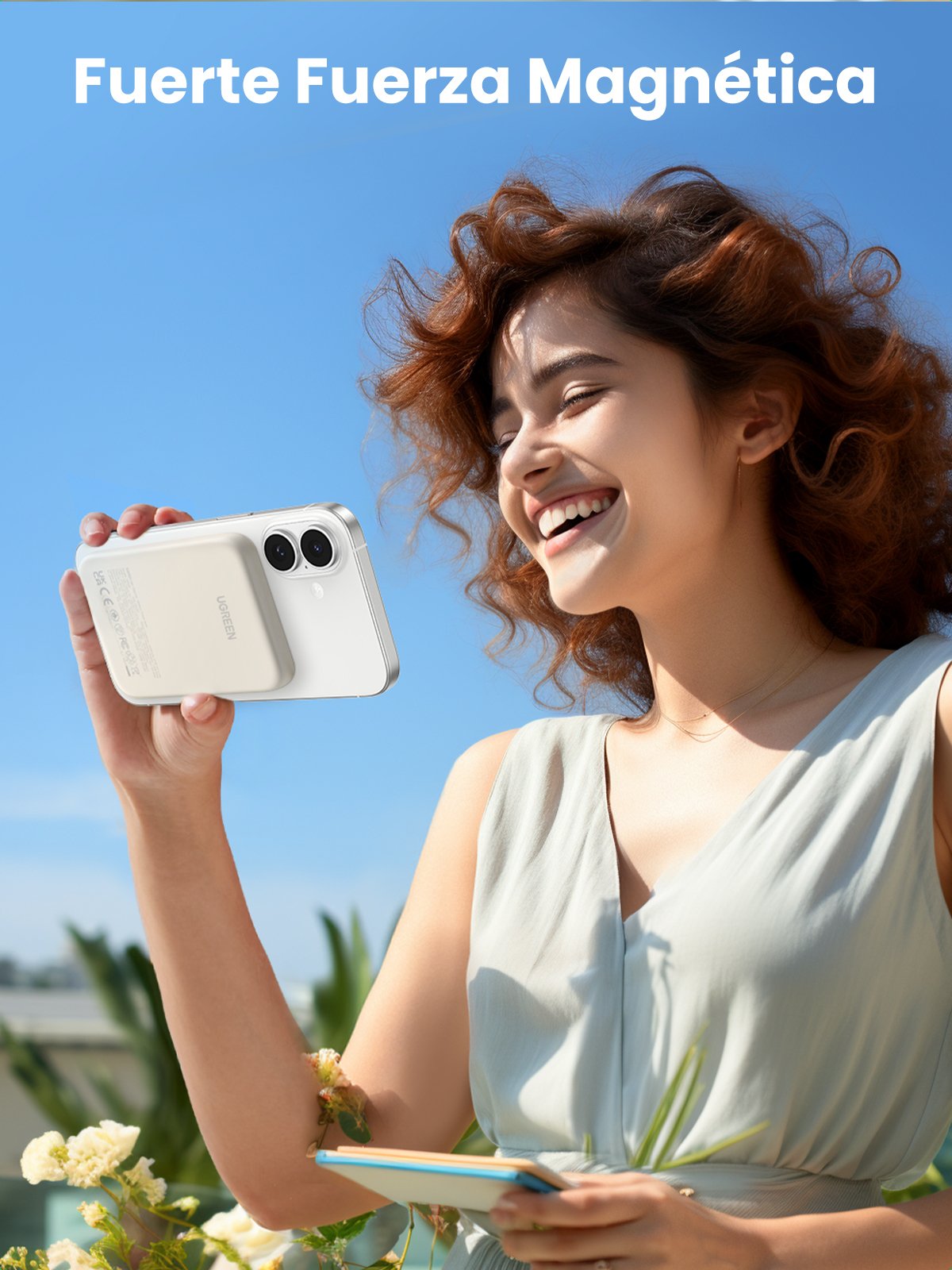 Ugreen 5000mah Mini Powerbank Wireless 15w With Magsafe White