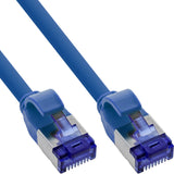 Inline® Cable De Red Slim, Cat.6a, S/Ftp, Tpe (Lszh) Flexible, Poe, Blue, 7.5m