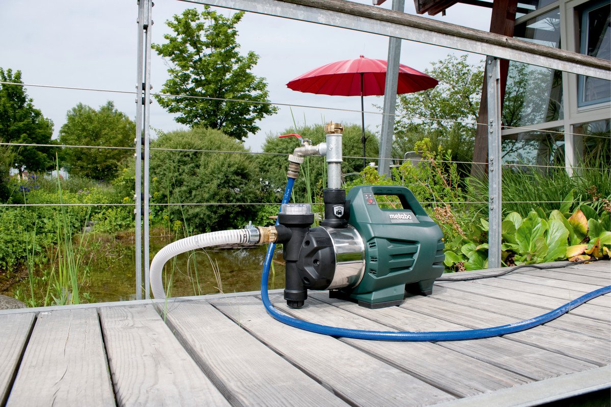 Metabo Hwai 4500 Inox (600979000) Hauswasserautomat (Negro/Verde, 1300 Watt) 600979000