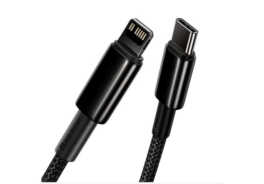 Baseus Lightning Tungsten Series Cable 2.4a, 1m Black (Calwj-01)