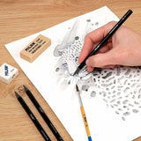 Milan Lápices Grafito Acuarelable Sin Madera 3 (Hb/4b/8b) + 1 Sacapuntas + 1 Goma + 1 Pincel En Caja Metálica