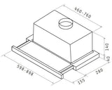 EAN 8020283003170 - Elica ELITE14 LUX WH/A/60 Telescópica o extraplana Blanco 350 m³/h imagen 2