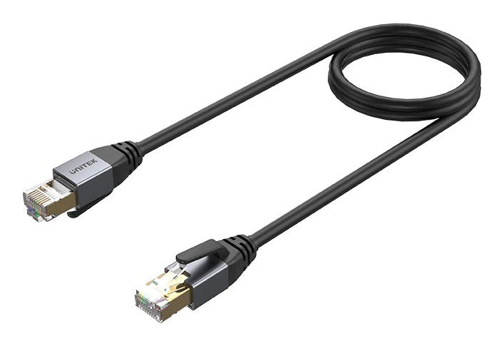 EAN 4894160055668 - UNITEK C18149AGY03-1M cable de red Negro Cat8 S/FTP (S-STP) imagen 1