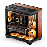 Caja Atx Jonsbo Tk-4 Wood Cristal Templado Negro