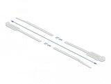 Delock Cablebinder Mit Beschriftungsfeld L 300 X B 4,8 Mm Weiss 10 Stück