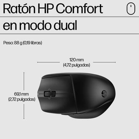 EAN 0198122955190 - HP 685 Comfort Dual-Mode Mouse ratón Hogar mano derecha Wi-Fi 1200 DPI imagen 2