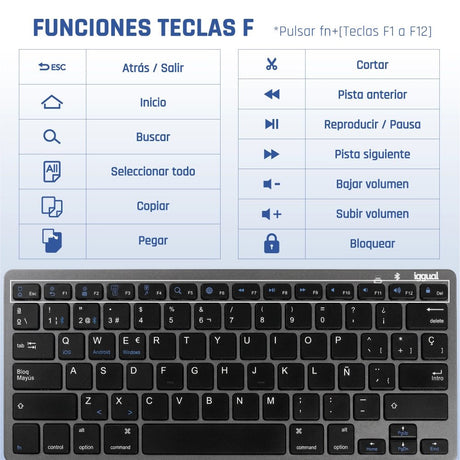 EAN 8435364316917 - iggual IGG316917 teclado QWERTY Negro, Gris imagen 7