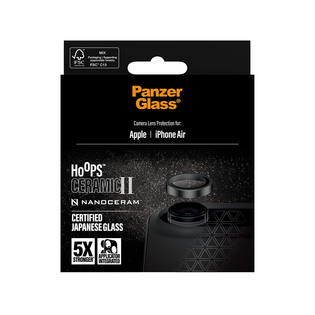 EAN 5715685027901 - PanzerGlass ® Hoops® Ceramic II Camera Lens Protector iPhone Air Protector de pantalla Apple 1 pieza(s) imagen 3