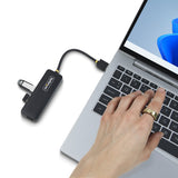 EAN 0065030912143 - StarTech.com H5A4A-USB-HUB hub de interfaz USB 3.2 Gen 1 (3.1 Gen 1) Type-A 5000 Mbit/s Negro imagen 9