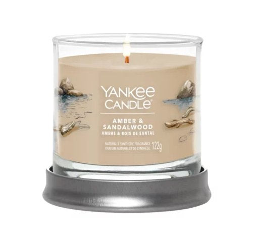 Yankee Candle Signature Amber & Sandalwood Tumbler Z 1 Knotem 121g