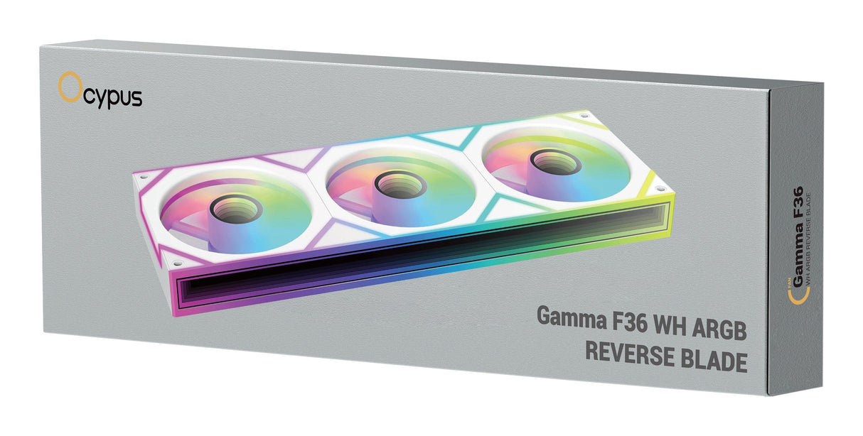 Ocypus Gamma F36 Argb (Blanco, Reverse, 360 Mm) Gamma-F36-Wh3am001-Gl