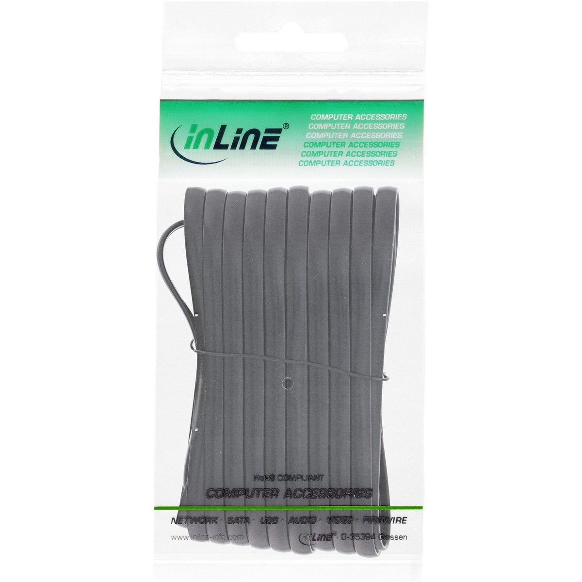 Cable Modular Inline Rj12 6 Hilos 6p6c Macho A Macho 15m