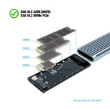 Tooq Shinobi Carcasa Externa Ssd M.2 Ngff/Nvme Usb-A 3.1 Gen2 Rgb