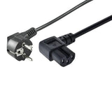 Power Cord Cee 7/7 - Angled  C15 2m Black Power Cord