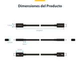 EAN 0065030910064 - StarTech.com TBLT5MM80CM240W cable Thunderbolt 0,8 m 80 Gbit/s Negro imagen 14