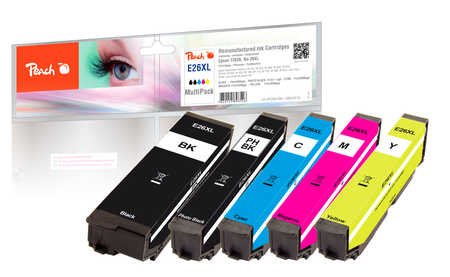 EAN 7640155898546 - Peach PI200-285 cartucho de tinta 5 pieza(s) Compatible Alto rendimiento (XL) Negro, Cian, Magenta, Foto  imagen 1