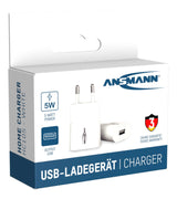 Cargador De Casa Ansmann Hc105w 1xusb 1000ma Blanco