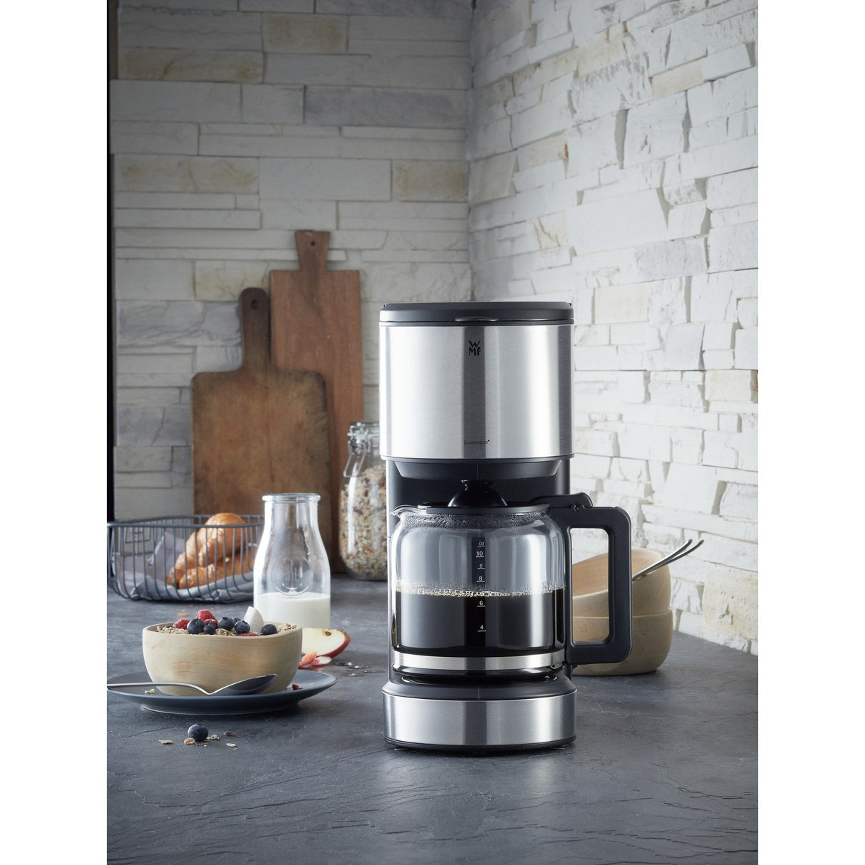 Wmf Stelio Aroma Kaffeemaschine Schwarz Edelstahl